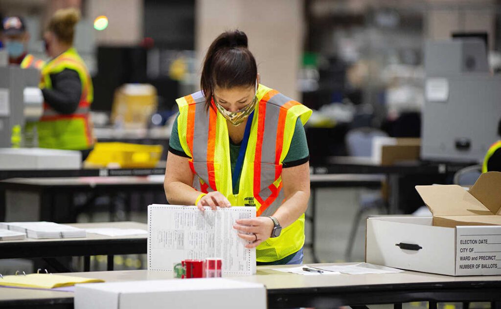 Ballots Are Certified And Counted AT TCF Center in Detroit, MI. thumbnail