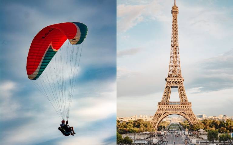 Hombre salta en paracaídas desde la Torre Eiffel y luego es detenido thumbnail